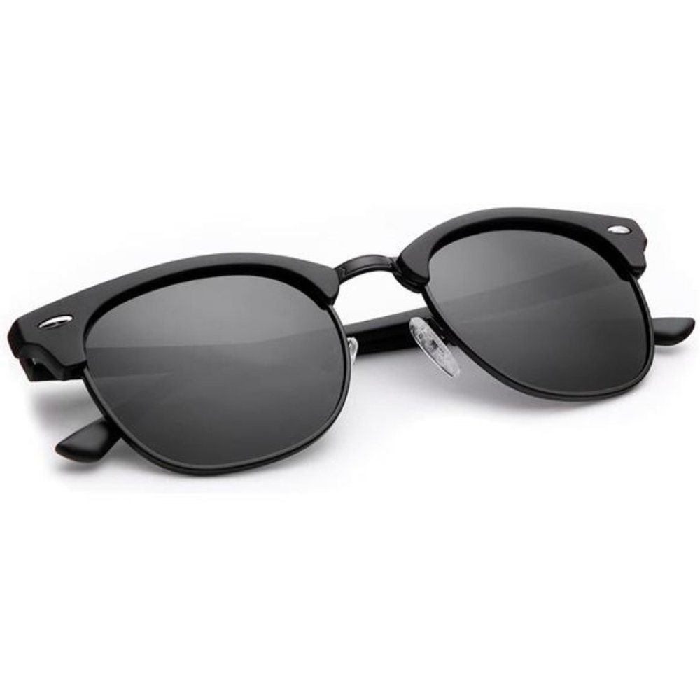 Sunglasses Men Polarized Sunglasses for Men Women Unisex Semi-Rimless Frame